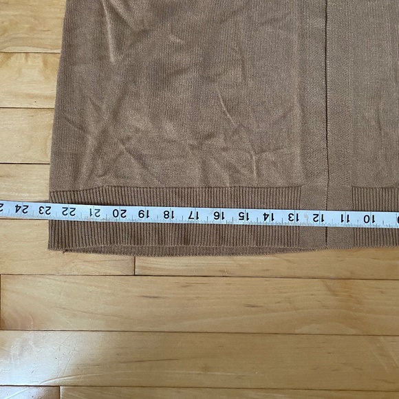 Soft Warm Brown Long Cardigan with Pockets - Picture 7 of 12